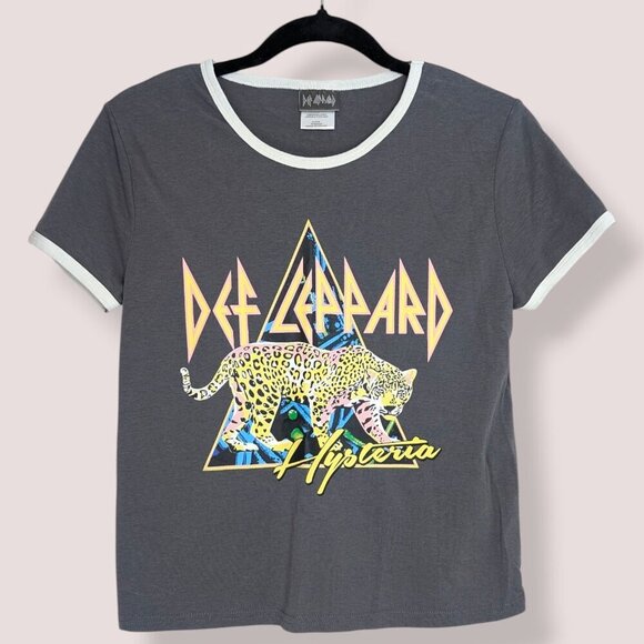 (2/$20) Def Leppard Hysteria Leopard Tee - Picture 4 of 8